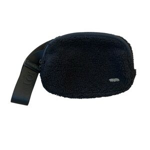 Black Sherpa Crossbody Belt Bag by Lole